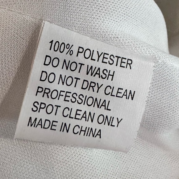 Mac Duggal Floral Sequined Criss Cross Bodice Gown Maxi Dress 68166 White Size 4 - Picture 5 of 11